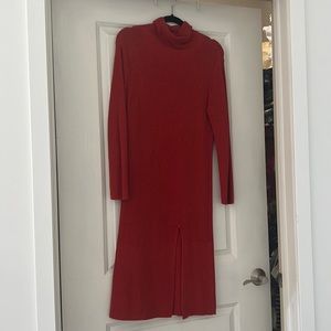 Abound red knit dress. Perfect for fall or winter wear with boots.